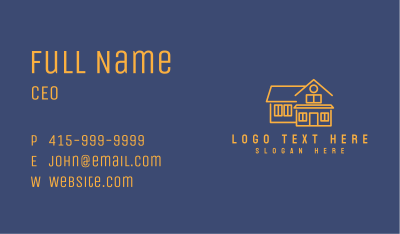 House Home Residence Business Card Image Preview