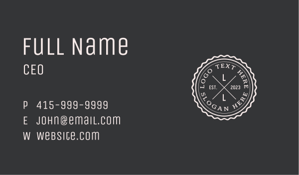 Business Circle Firm Business Card Design Image Preview