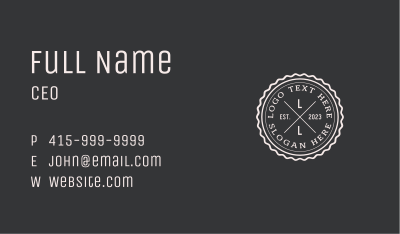 Business Circle Firm Business Card Image Preview