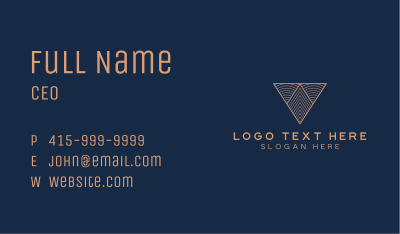 Corporate Company Triangle Business Card Image Preview