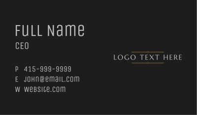 Elegant Enterprise Firm Wordmark  Business Card Image Preview