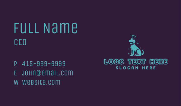 Pet Grooming Dog Business Card Design Image Preview