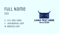 Blue Horns Mail Business Card Image Preview