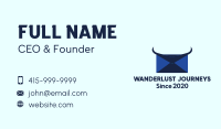 Blue Horns Mail Business Card Image Preview