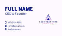 Pyramid Consultant Agency Business Card Design