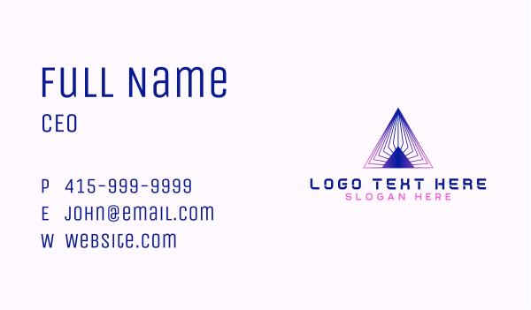 Pyramid Consultant Agency Business Card Design Image Preview