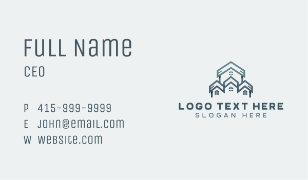 Construction House Roofing Business Card Design Image Preview