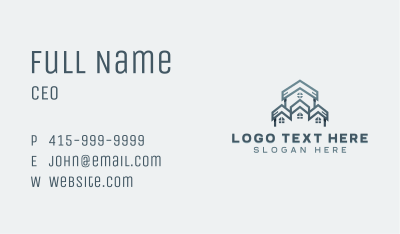 Construction House Roofing Business Card Image Preview