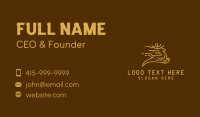 Golden Fast Deer Business Card Image Preview