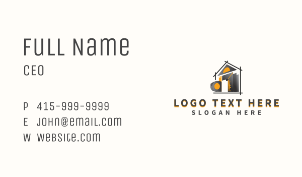 House Construction Tools Business Card Design Image Preview