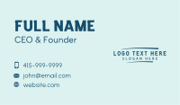 Handwriting Business Wordmark Business Card Image Preview