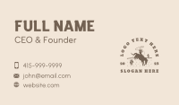 Cowboy Horse Western Business Card Image Preview
