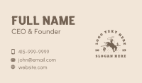 Cowboy Horse Western Business Card Preview