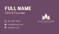 Elegant Lotus Spa Business Card Preview