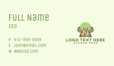 Community Tree Nature Business Card Image Preview