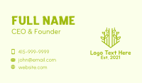 Green Bamboo Tree Business Card Image Preview