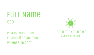 Rice Grain Lettermark Business Card Image Preview