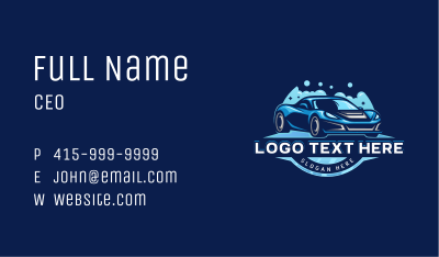 Automotive Car Wash Business Card Image Preview