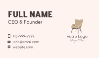 Brown Chair Furniture Business Card Image Preview