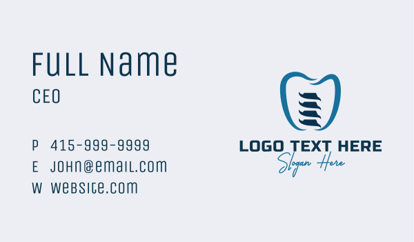 Molar Implant Clinic Business Card Design Image Preview