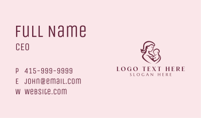 Infant Pediatric Childcare Business Card Image Preview