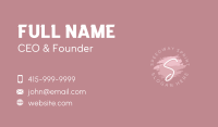 Fashion Beauty Lettermark Business Card Design