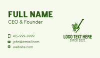 Lawn Grass Shovel  Business Card Image Preview