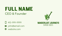 Lawn Grass Shovel  Business Card Image Preview