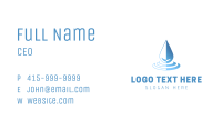 Gradient Water Drop Ripple Business Card Image Preview