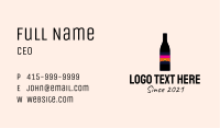 Sunset Wine Bottle  Business Card Image Preview