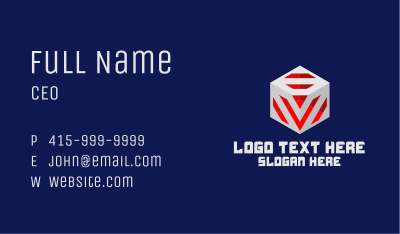 Esports Gaming Cube Business Card Image Preview