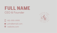 Makeup Style Monogram Business Card Image Preview