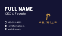 Generic Gradient Letter P Business Card Image Preview