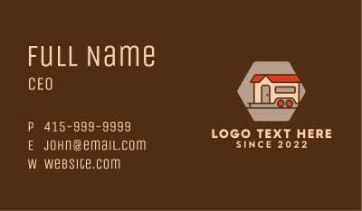 Camper Trailer House Business Card Image Preview