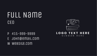 Film Camera Photography Business Card Image Preview