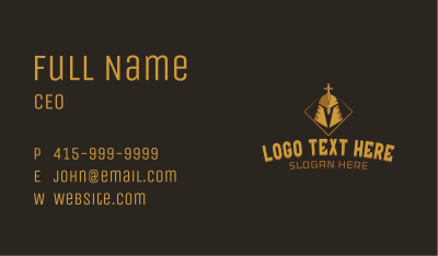 Gold Warrior Esports Business Card Image Preview