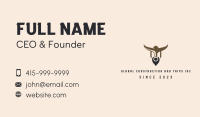 Bull Warrior Mascot Business Card Image Preview