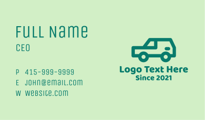 Minimalist Family Car Business Card Image Preview
