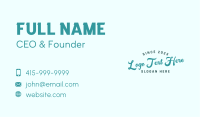 Fashion Clothing Brand Wordmark Business Card Image Preview