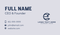 Corporate Business Letter C & E Business Card Image Preview