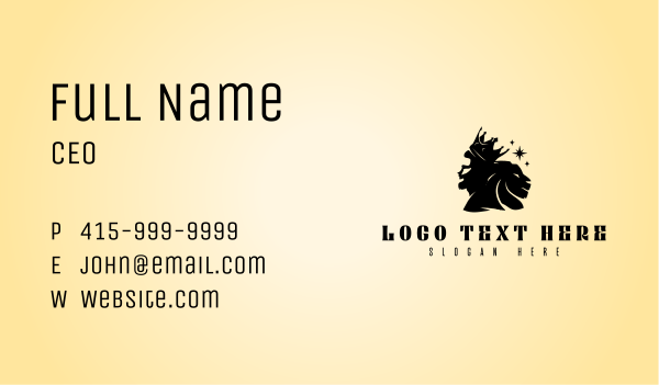 Royalty King Lion Business Card Design Image Preview
