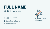 Snowflake Cooling Ventilation Business Card Design