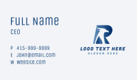 Gradient Falcon Letter R Business Card Image Preview