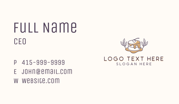 Sweet Cake Baking Business Card Design Image Preview