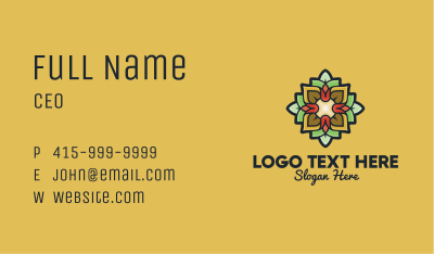 Floral Lantern Decoration Business Card Image Preview