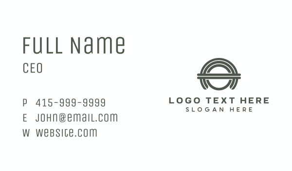 Circle Arch Builder Business Card Design Image Preview