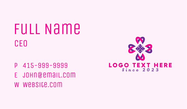 Floral Art Decoration  Business Card Design Image Preview