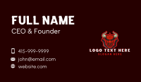 Bull Shield Horns Business Card Design