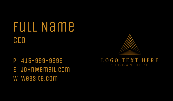 Pyramid Structural Architecture Business Card Design Image Preview