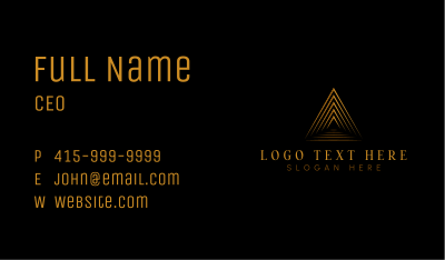 Pyramid Structural Architecture Business Card Image Preview